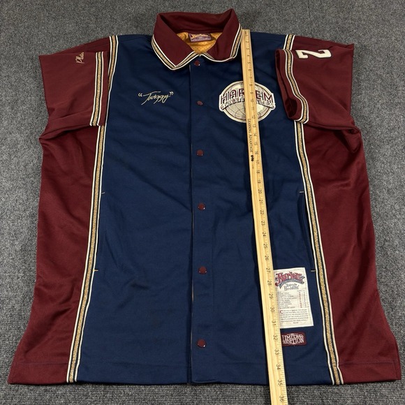 Vintage Y2K RARE Harlem Globetrotter 3XL Jersey Track Suit 50 Cent FUBU Platinum - Picture 11 of 12